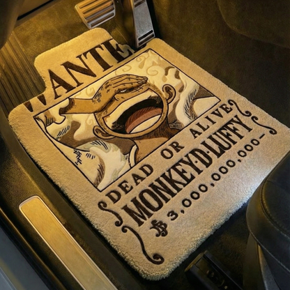 LUFFY WANTED CAR RUG