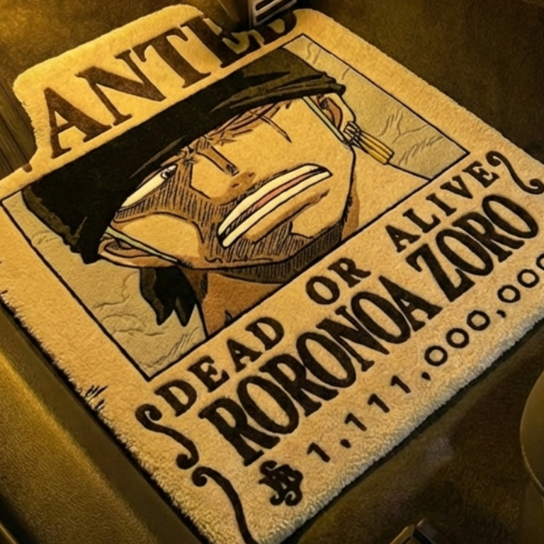 ZORO WANTED CAR RUG